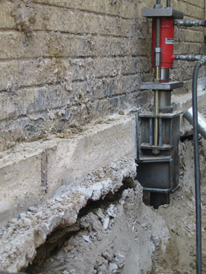 Commercial Push Pier Installation in Davis, CA