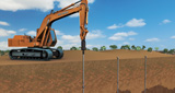 Foundation helical piles Davis